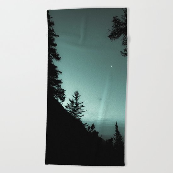 Moonlight Poem Beach Towel