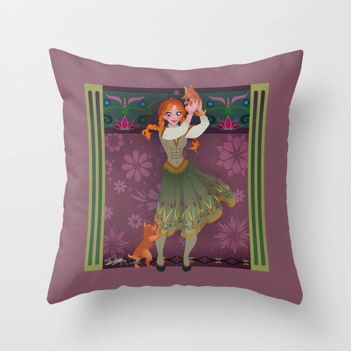 Frozen Anna Casual Throw Pillow By Teohoble Society6