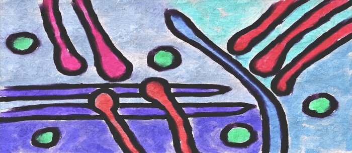 Original Abstract Digital Painting Coffee Mug