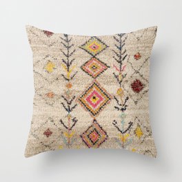 Oriental Vintage Moroccan Berber Rug Style 5 Throw Pillow