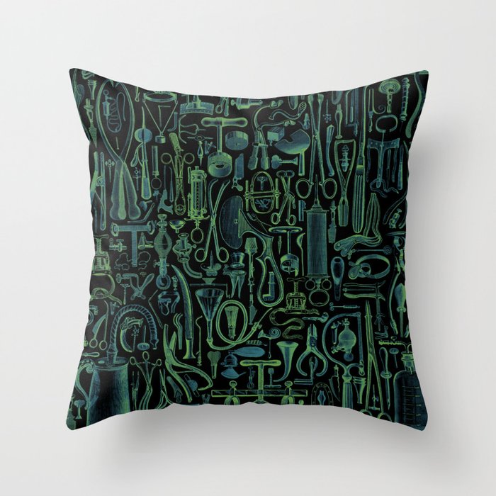 Medical Condition VINTAGE FRANKENSTEIN / Take two of these and call me in the morning Throw Pillow