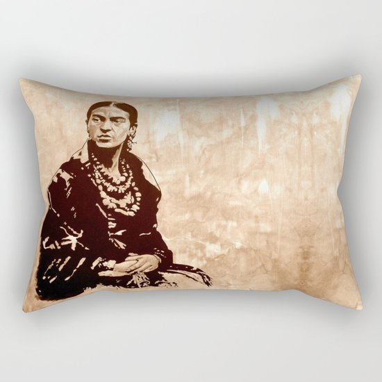 FRIDA - the mistress of ARTs - sepia version Rectangular Pillow