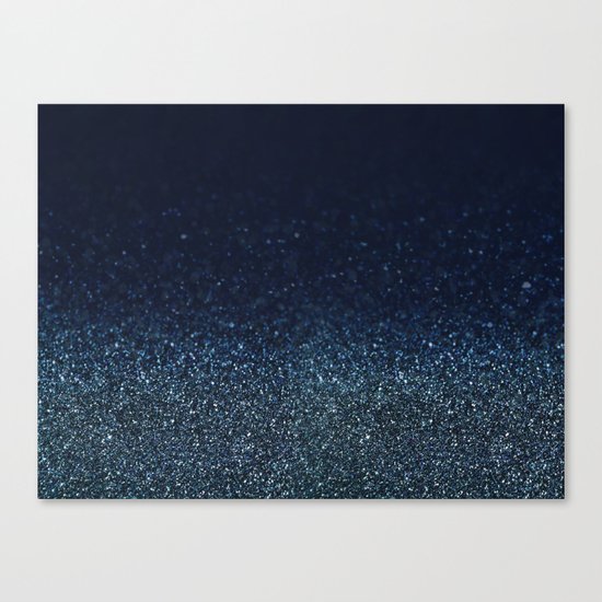 Shiny Glittered Rain Canvas Print