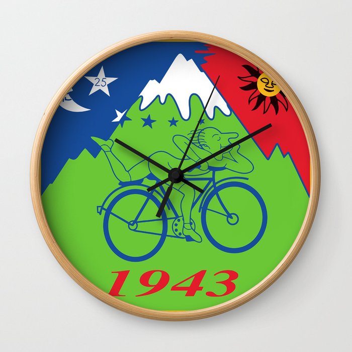 LSD 1943 - Hoffman Trip Wall Clock