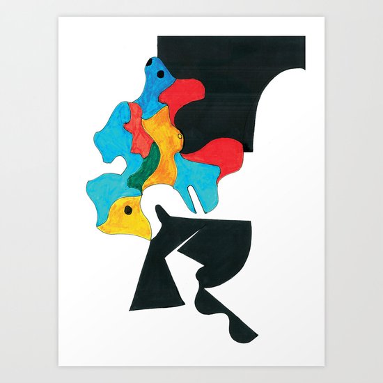 The Shadow and The Arch Art Print