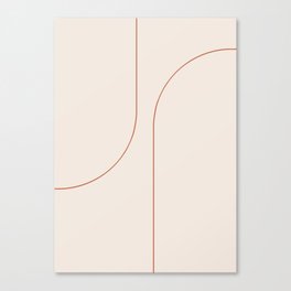 Modern Minimal Line Abstract XXVI Canvas Print