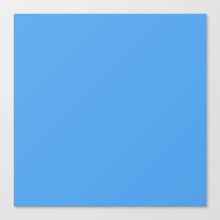 Solid Bright Iceberg Blue Color Canvas Print