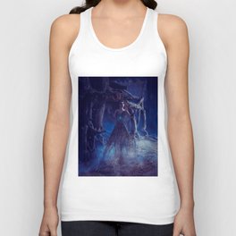 Forest Ghost Witch Unisex Tank Top