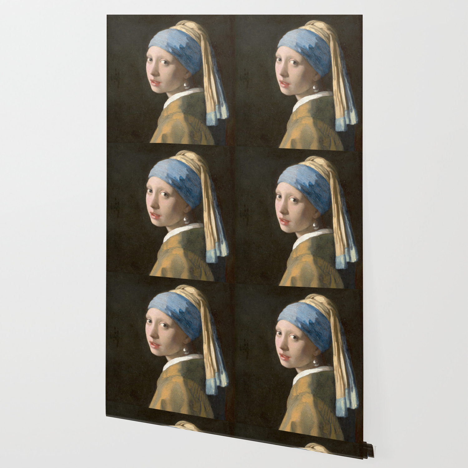 Johannes Vermeer Girl With The Pearl Earring 1665 Wallpaper By Themasters Society6 Johannes Vermeer Girl With The Pearl Earring 1665 Wallpaper By Themasters Society6