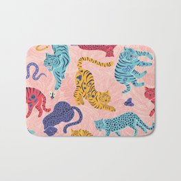 Here Little Kitty - Tigers and Leopards Bath Mat