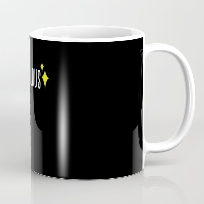 Fabulous Word Art Design Yellow Stars Simple Great Gift For Men Women Kids Coffee Mug