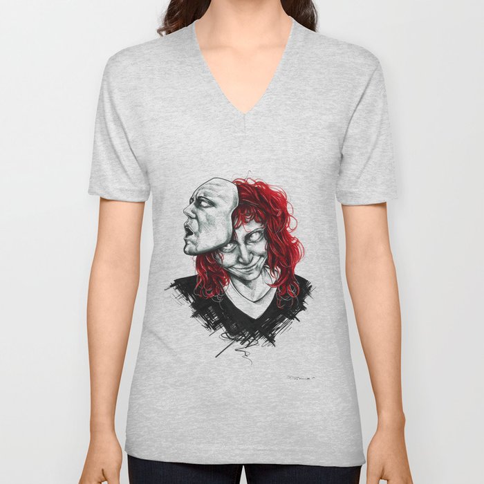 Let the mask consume you V Neck T Shirt