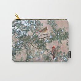 Winter Pair: Northern Cardinals Carry-All Pouch