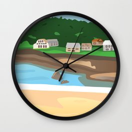 A View of the Popular St Brelade's Bay in Jersey Channel Islands Wall Clock