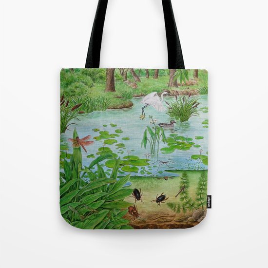 A Day of Forest (4). (the lake ecosystem) Tote Bag