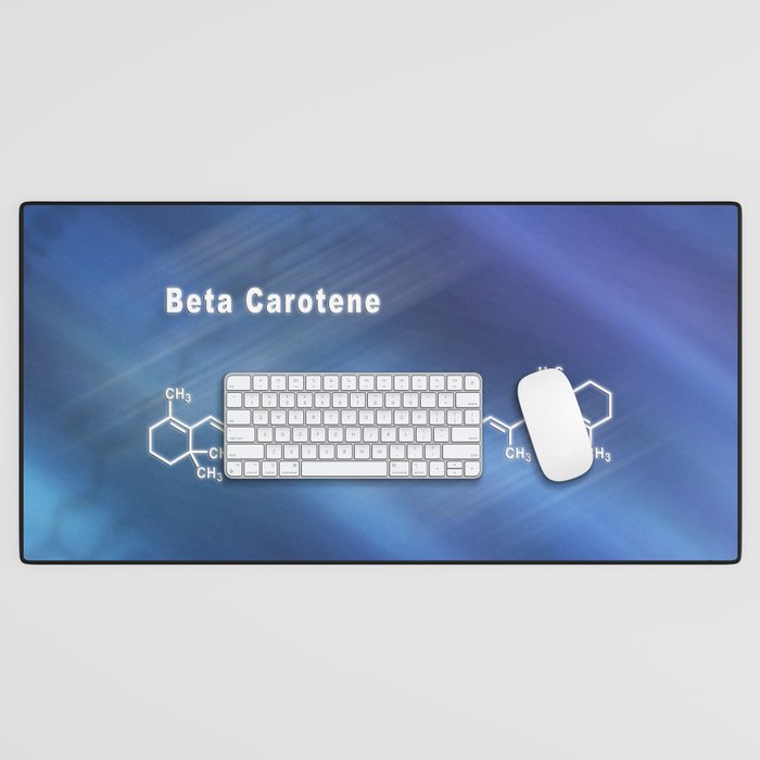 Beta Carotene, Structural chemical formula Desk Mat