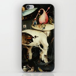 Remastered Art The Garden of Earthly Delights by Hieronymus Bosch Triptych 3 of 3 20210109 Detail 1 iPhone Skin