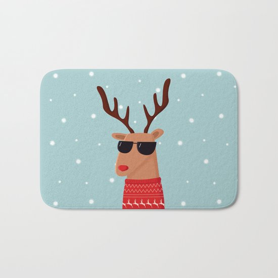 Merry Christmas Dude Bath Mat