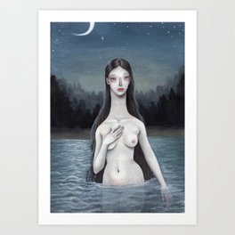 The Lady Of The Lake Art Print