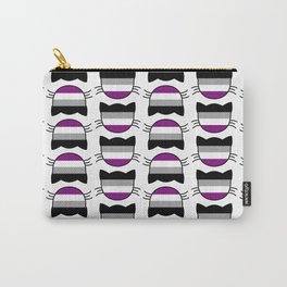 Asexual Flag Kitty Cat Tile Carry-All Pouch