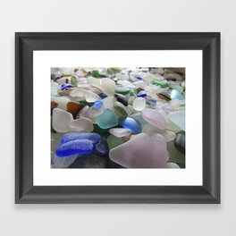 Sea Glass Assortment 6 Framed Art Print