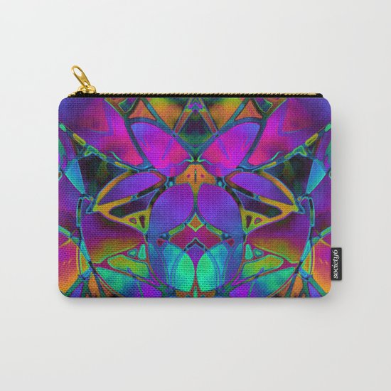 Floral Fractal Art G308 Carry-All Pouch