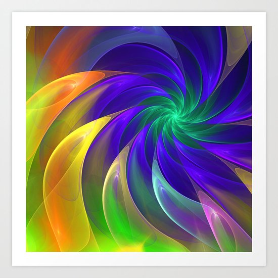 Abstract Color Swing Art Print