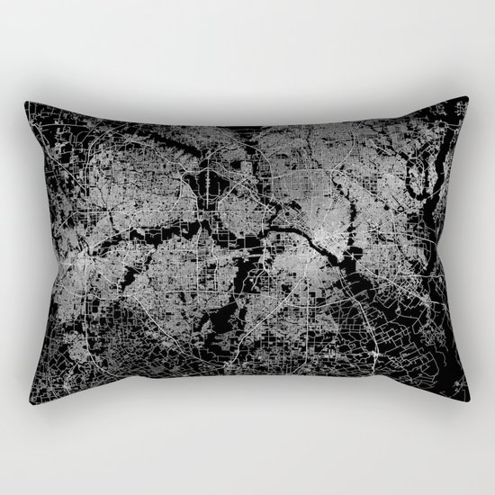 Dallas map Texas Rectangular Pillow