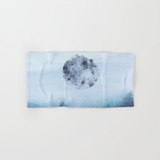 Watercolor Moon Hand & Bath Towel