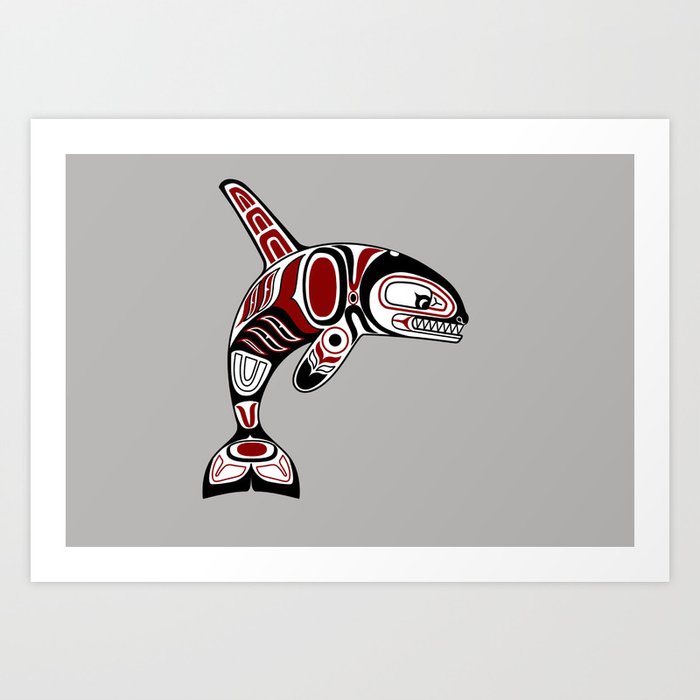 Haida Orca Art Print