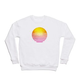Vintage Retro 80's Synthwave Sun Crewneck Sweatshirt