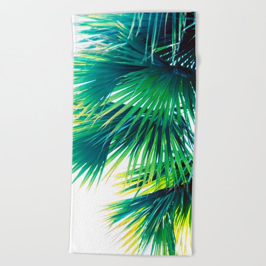 Bright Palm Beach Towel