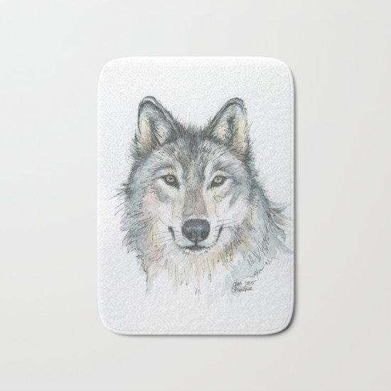 Wolf Bath Mat