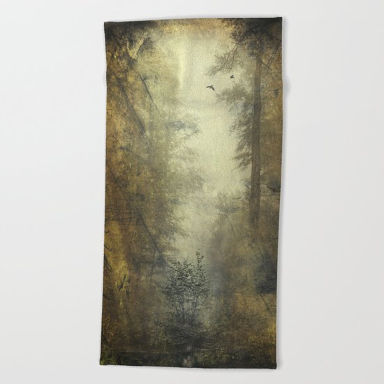 Let's Pretend we're Alone Beach Towel