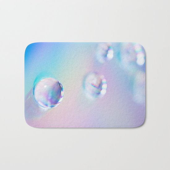 droplets*blue Bath Mat