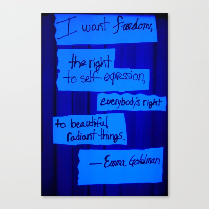 Emma Goldman Canvas Print