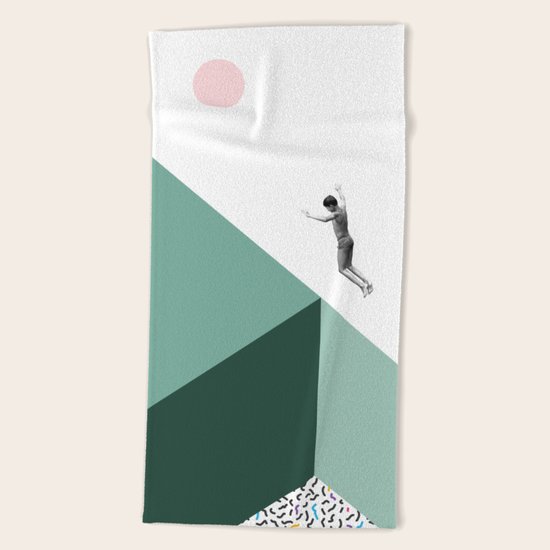 Minimal. Modern. Concept Art. Beach Towel