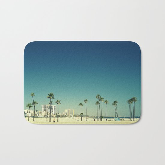 Summer Beach Blue Bath Mat