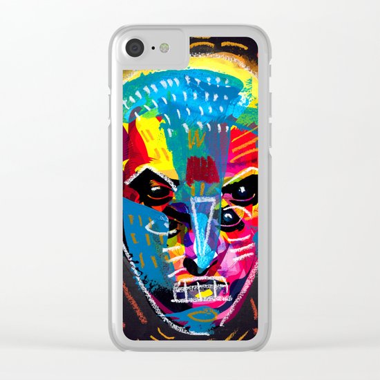 head 001 Clear iPhone Case