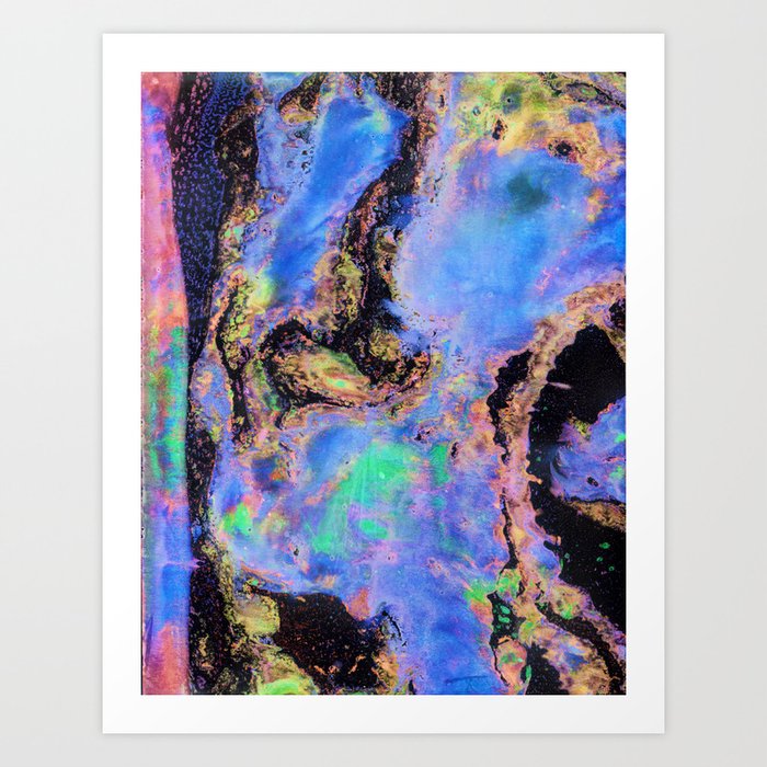 Iridescent Marble Art Print by Amy Sia | Society6