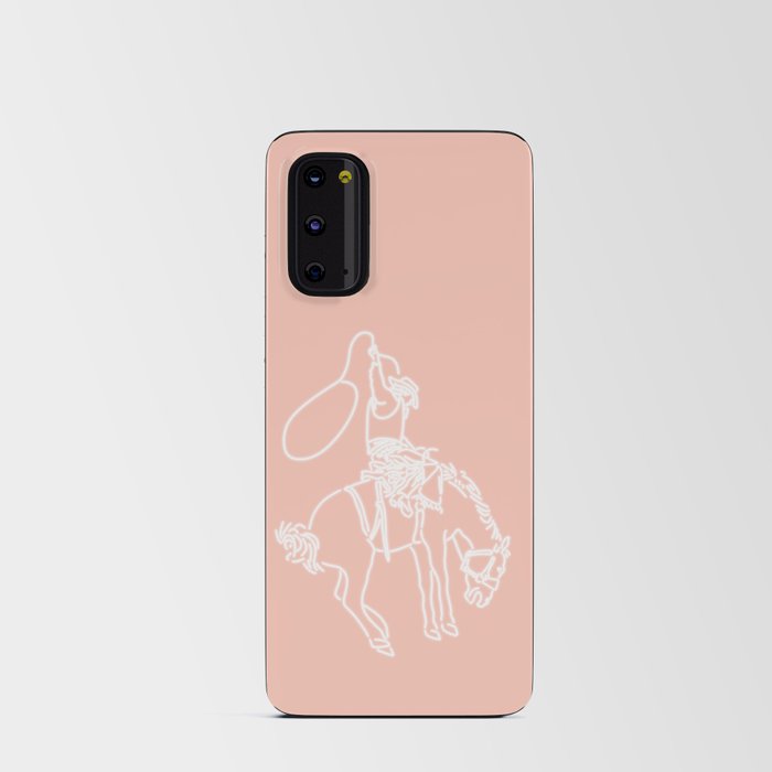 Neon Cowboy Rodeo in White Android Card Case