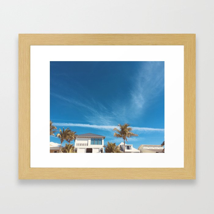 sunny day in florida Framed Art Print