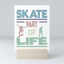 skateboard Life Mini Art Print