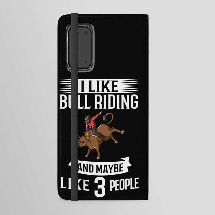 Bull Riding Bucking Bulls Rodeo Mechanical Cowboy Android Wallet Case