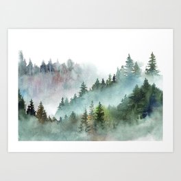 Misty Forest Art Prints For Any Decor Style Society6 Misty Forest Art Prints For Any Decor Style Society6