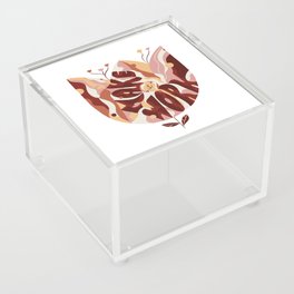 Make it work - inspiration floral quote Acrylic Box