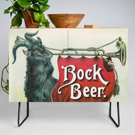  Vintage Art Print, Bock Beer, Banner Bock ,Bock Beer Credenza