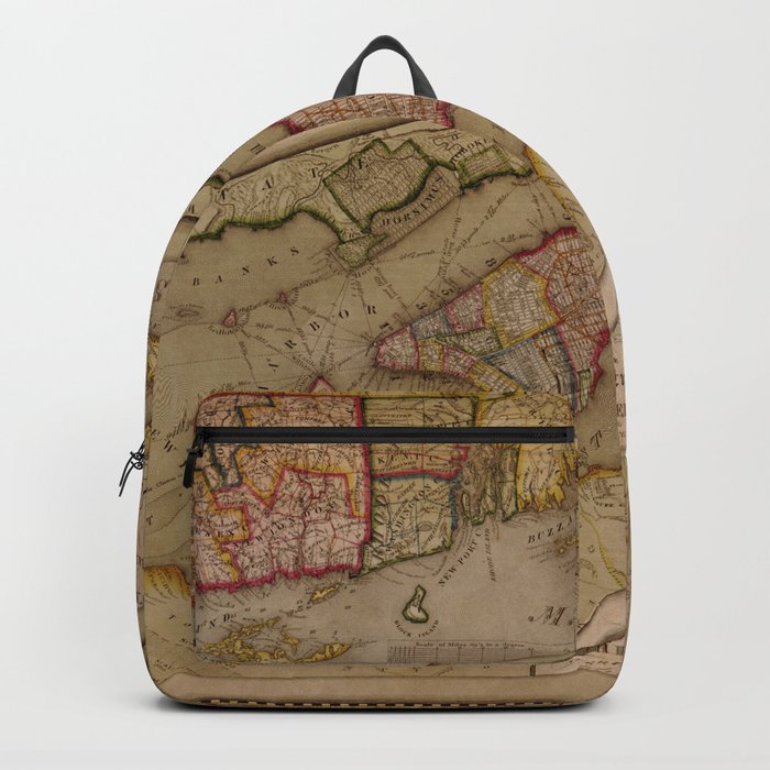 Vintage Map of New York City (1821) Backpack