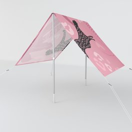 Tropical Jungle Pink Leopard Sun Shade