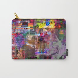 Here We Go Again Carry-All Pouch | Collage, Chaotic, Acidic, Popart, Bright, Photomontage, Purple, Accidental, Digital, Dark 